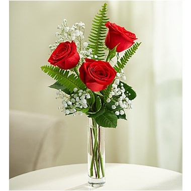 3 Stems Red Love's Embrace™ Roses