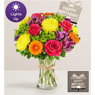 Fields Of Europe® Celebration With Happy Birthday Led Pick